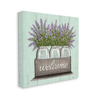 Stupell Home Decor Purple Lavender Florals Wall Art