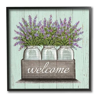 Stupell Home Decor Purple Lavender Florals Wall Art