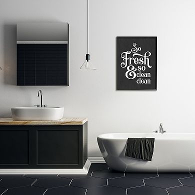 Stupell Home Decor So Fresh So Clean Laundry Phrase Vintage Wall Art