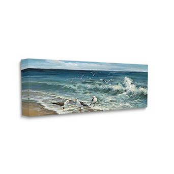 Stupell Home Decor White Caps on Incoming Tied Beach Wall Art