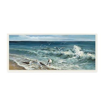 Stupell Home Decor White Caps on Incoming Tied Beach Wall Art