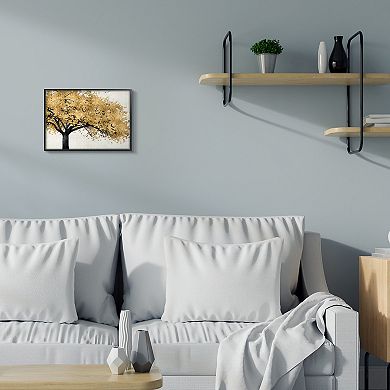 Stupell Home Decor Traditional Tree with Autumn Leaves over Neutral Wall Art