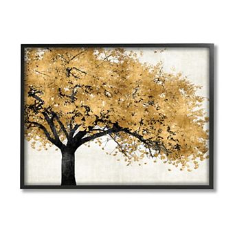 Stupell Home Decor Tree with Autumn Leaves Wall Art