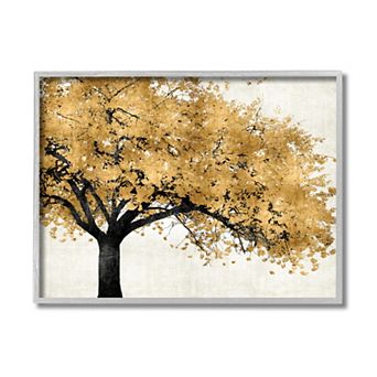 Stupell Home Decor Tree with Autumn Leaves Wall Art