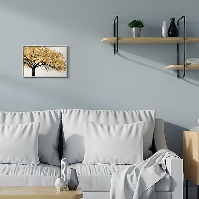 Stupell Home Decor Traditional Tree with Autumn Leaves over Neutral Wall Art