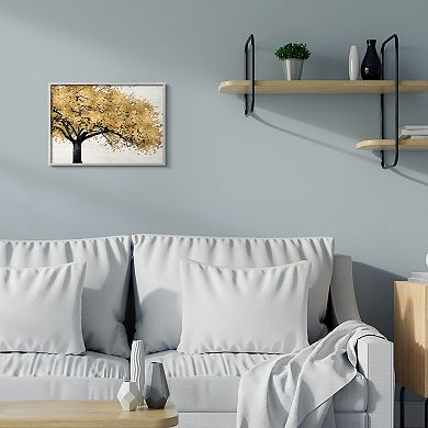 Stupell Home Decor Traditional Tree with Autumn Leaves over Neutral Wall Art