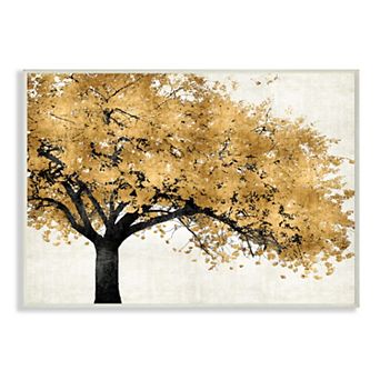 Stupell Home Decor Tree with Autumn Leaves Wall Art
