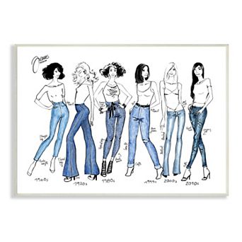 Stupell Home Decor Denim By Decades Fashion Jeans Wall Art