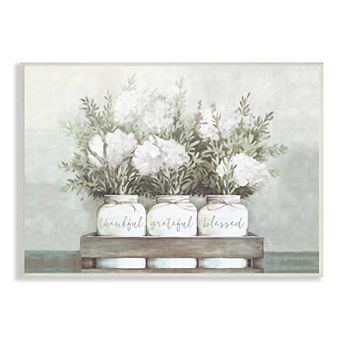 Stupell Home Decor Hydrangea Bouquet Sentiment Wall Art