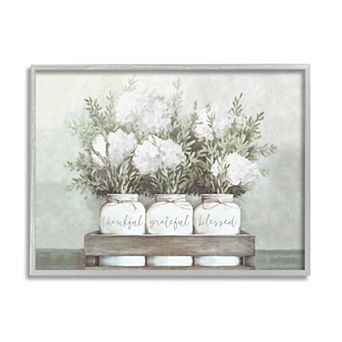 Stupell Home Decor Hydrangea Bouquet Sentiment Wall Art