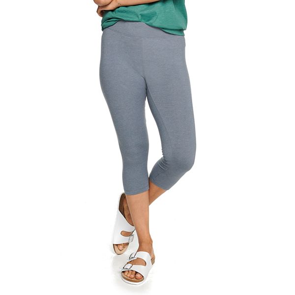 Women's Sonoma Goods For Life® Wide-Waist Midrise Capri Leggings