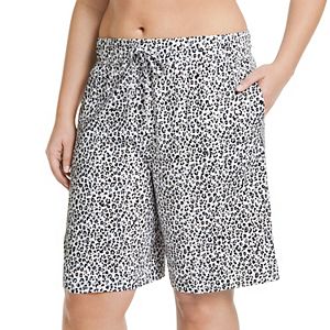 Double Joy Animla Lovely Snow Leopard Summer Casual Beach Shorts for Womens