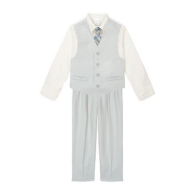 Boys 4-20 Van Heusen Vest, Shirt, Pants Tie Set