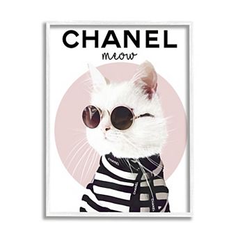 Stupell Home Decor Chic Cat Fashion Wall Art