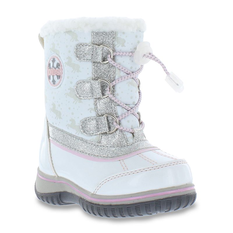 BAMBAWHITE totes Bamba Toddler Girls Waterproof Snow Boots, T sku BAMBAWHITE
