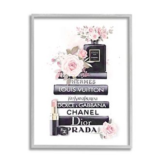 Stupell Home Decor Pink Roses and Fashion Wall Art