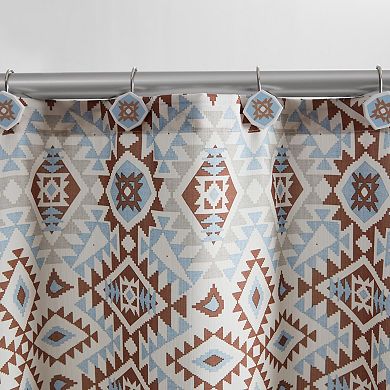 Bearpaw Adriel Southwestern Printed Rust Shower Curtain Set
