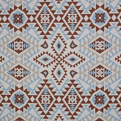 Bearpaw Adriel Southwestern Printed Rust Shower Curtain Set