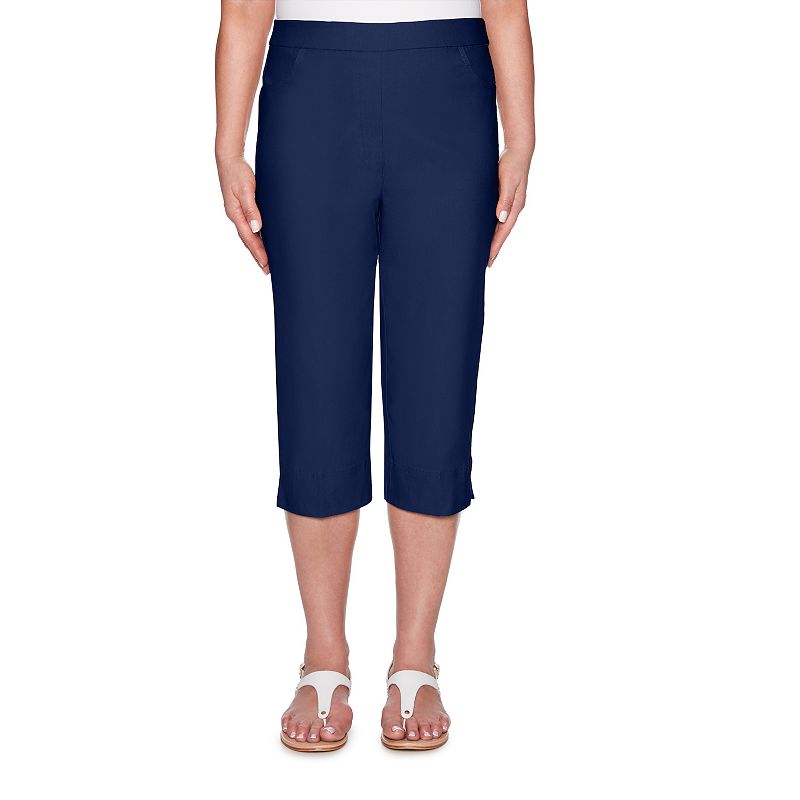 Petite Alfred Dunner Allure Capri Pants, Womens, Size: 18 Petite, Blue