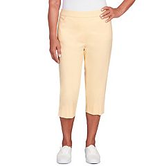 Womens Yellow Crops & Capris - Bottoms, Clothing