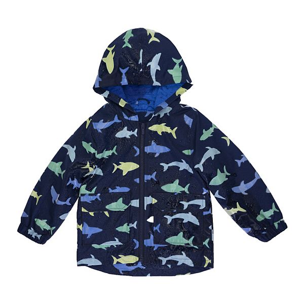 Baby Boy Carter's Color Changing Shark Print Raincoat