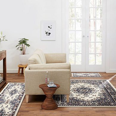 Home Dynamix Ariana Ksara Traditional Medallion 3-Piece Area Rug