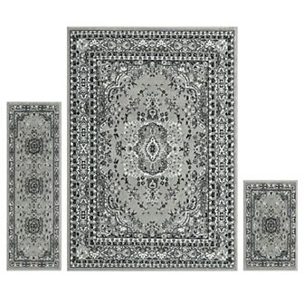 Home Dynamix Ariana Ksara Traditional Medallion 3 pc Area Rug
