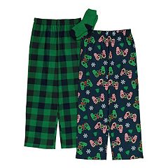 2-Pack Fleece Pajama Pants for Boys Size XL 14-16 NWT BONUS WITH 1 PAIR OF SOCKS 