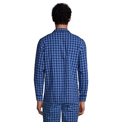 Big & Tall Lands' End Poplin Pajama Sleep Shirt