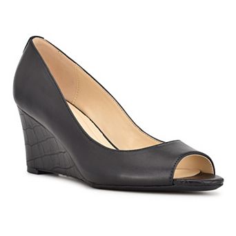 Nine West Cape 9x9 Women's Leather Wedge Heels