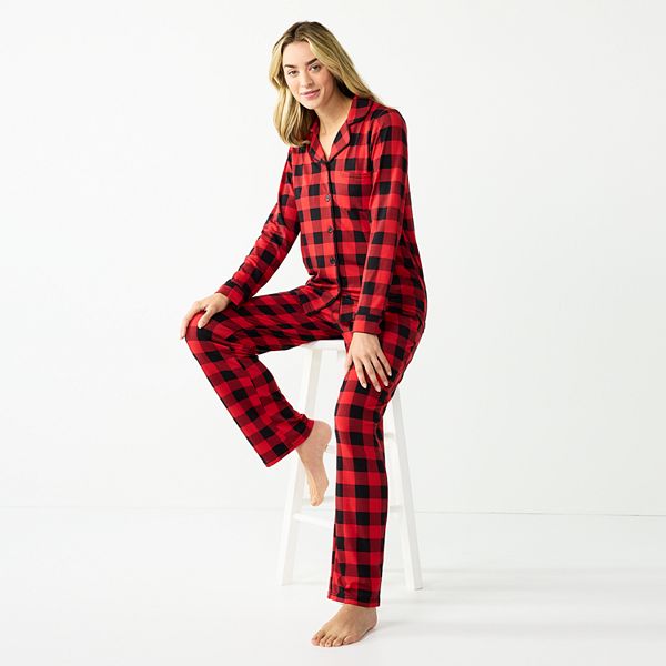 Women's Jammies For Your Families® Beary Cool Buffalo Check Pajama Set by  Cuddl Duds®