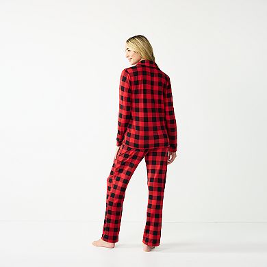 Women's Jammies For Your Families® Beary Cool Buffalo Check Pajama Set ...