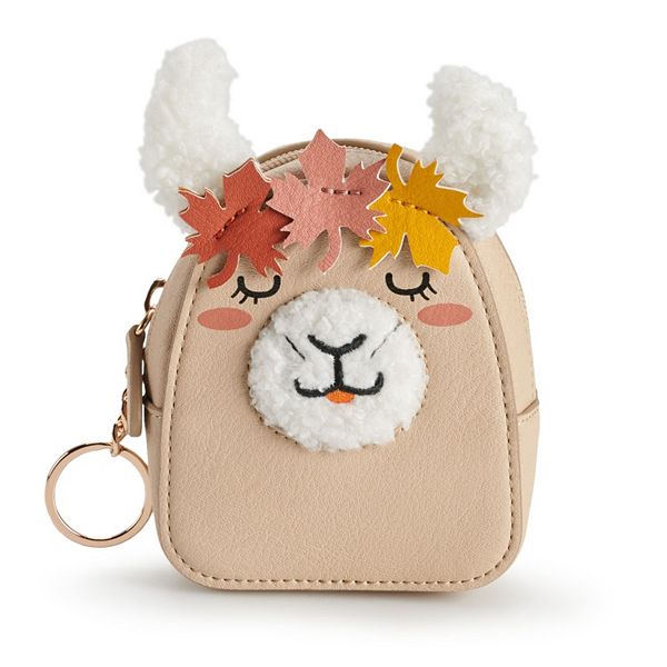 LC Lauren Conrad Pretty Llama Coin Pouch, Light Grey - Yahoo Shopping