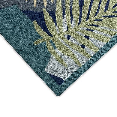 Liora Manne Capri Patchwork Palms Indoor/Outdoor Rug