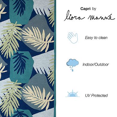 Liora Manne Capri Patchwork Palms Indoor/Outdoor Rug