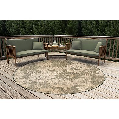 Liora Manne Carmel Sunflower Field Indoor/Outdoor Rug