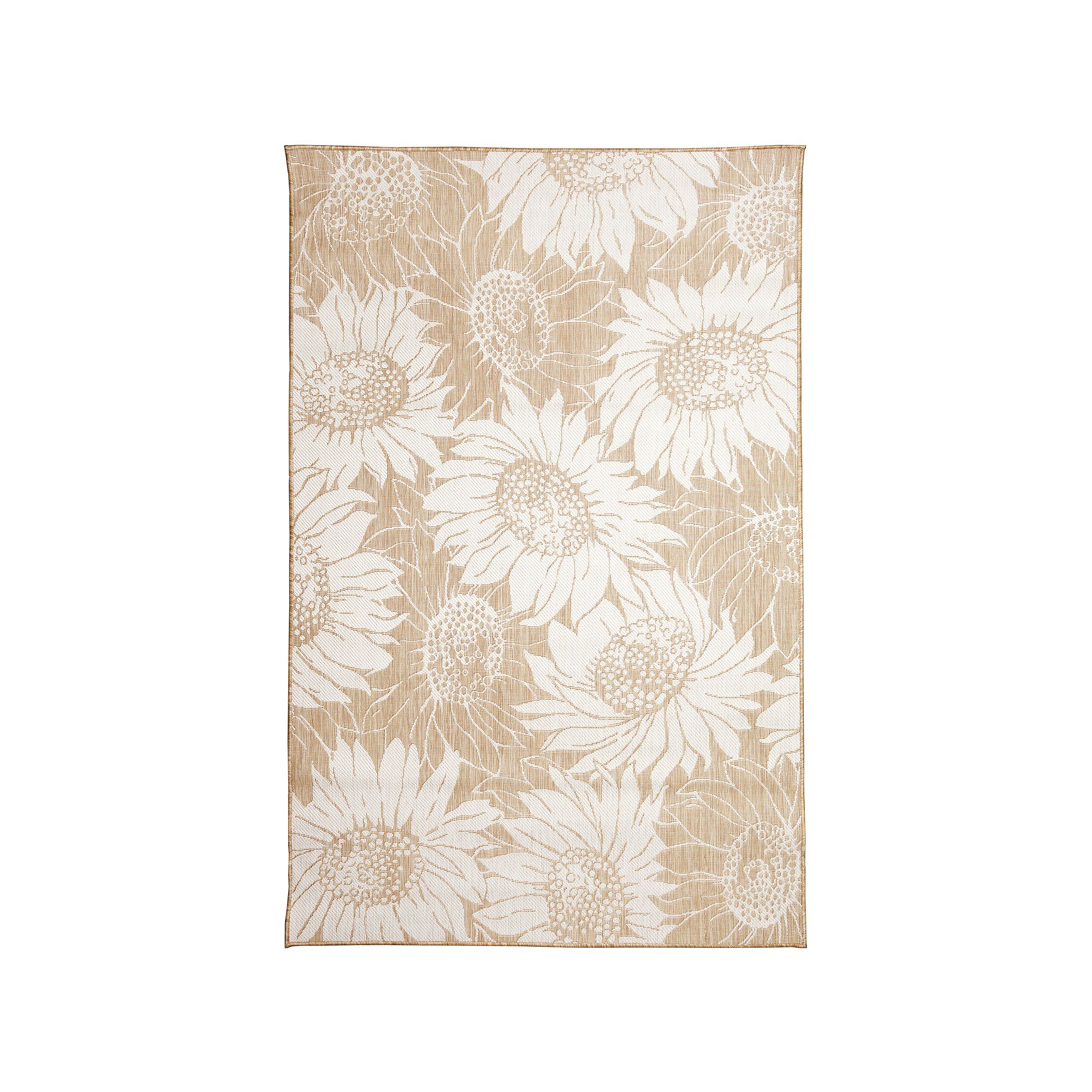 Liora Manne Carmel Sunflower Field Indoor/Outdoor Rug, Brown