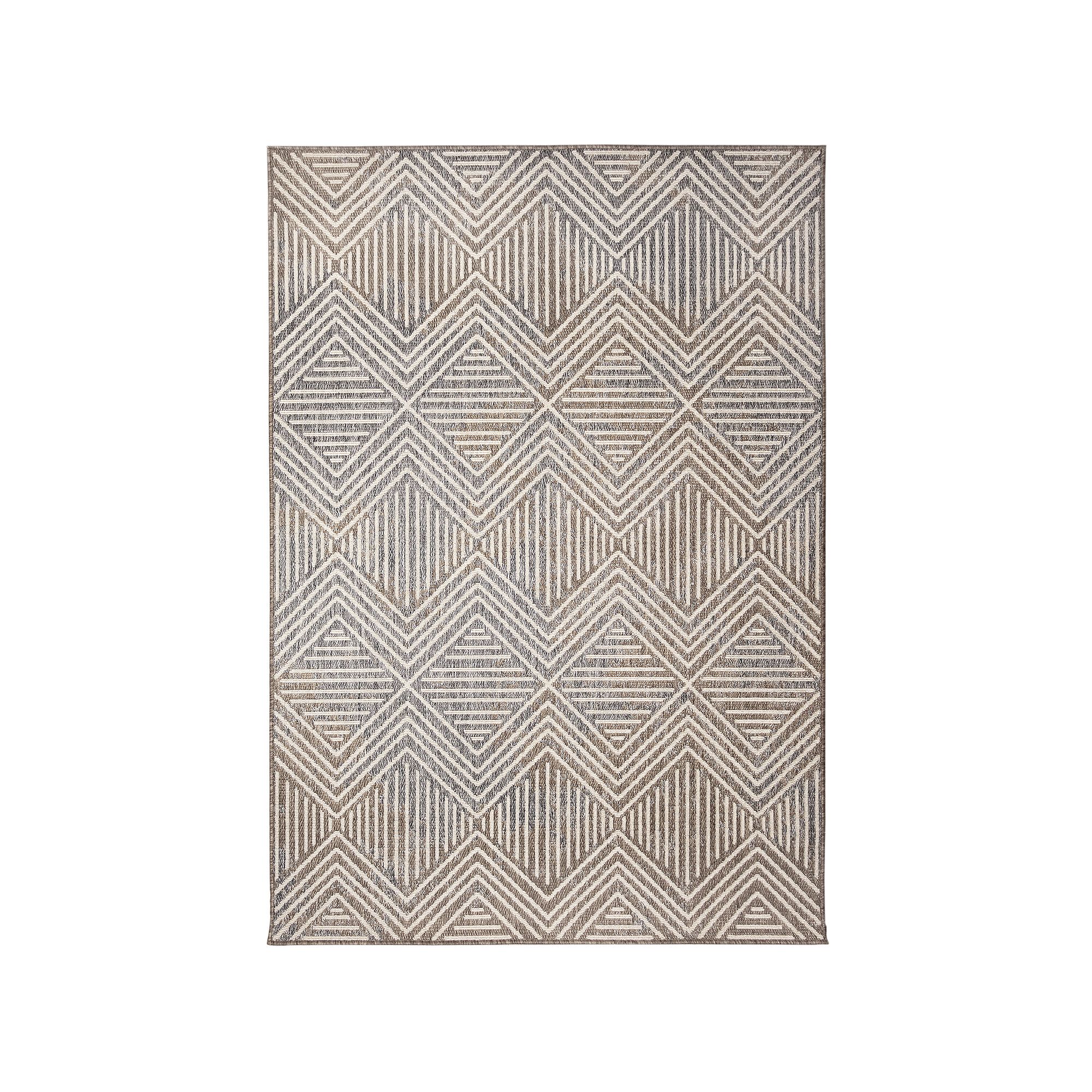 Liora Manne Cove Diamonds Indoor/Outdoor Rug, Gray