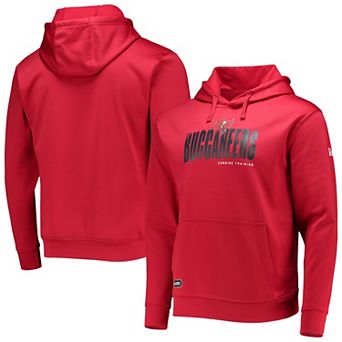 Men's New Era Red Tampa Bay Buccaneers Combine Authentic Hard Hash Pullover Hoodie