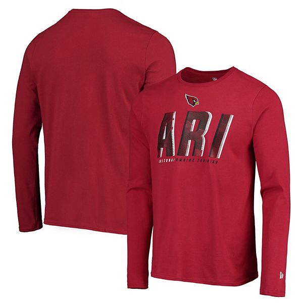 Men's New Era Cardinal Arizona Cardinals Combine Authentic Static  Abbreviation Long Sleeve T-Shirt