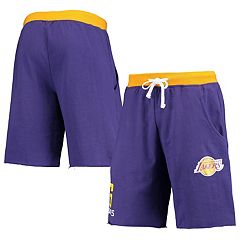 Fanatics Men's LeBron James Cream and Purple Los Angeles Lakers