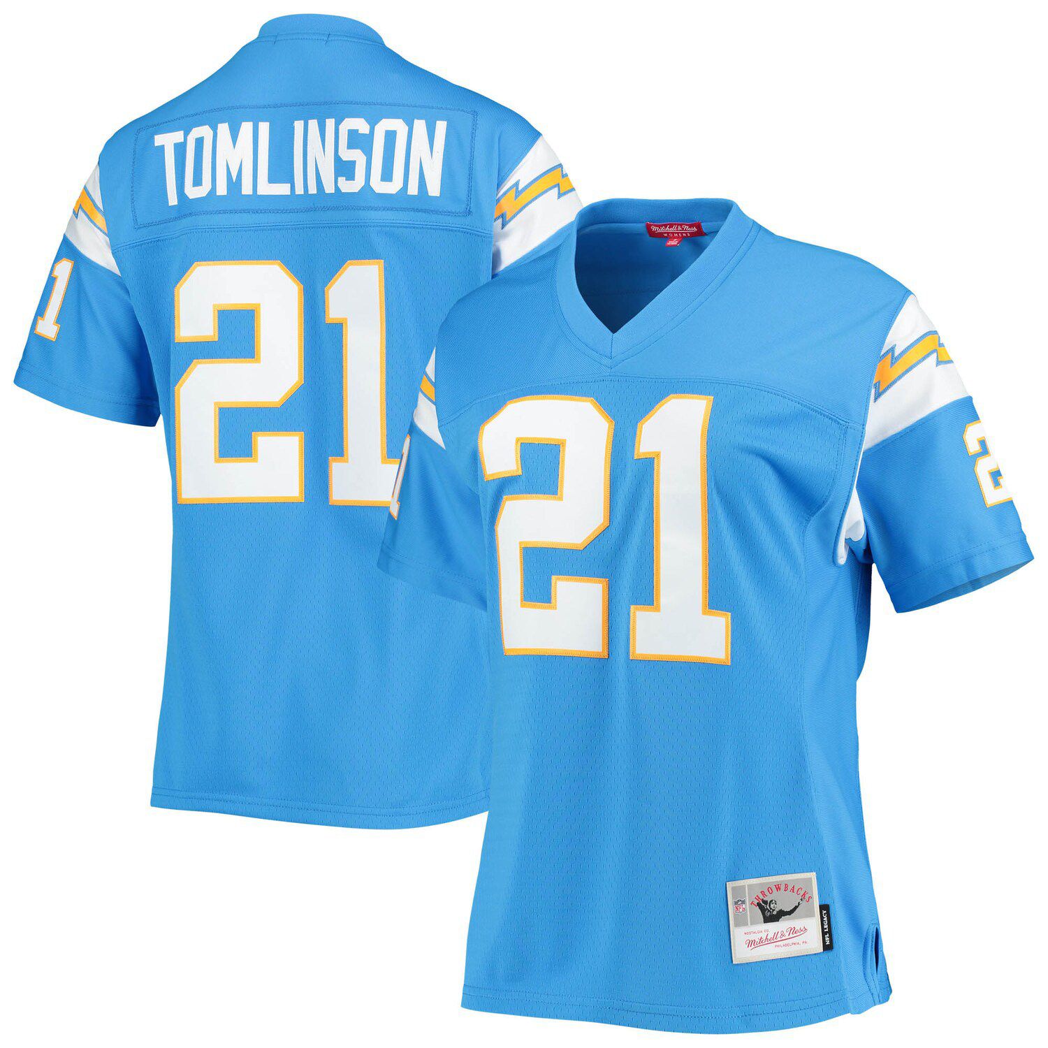 Men's Mitchell & Ness Natrone Means Powder Blue Los Angeles Chargers  Authentic Retired Player Jersey