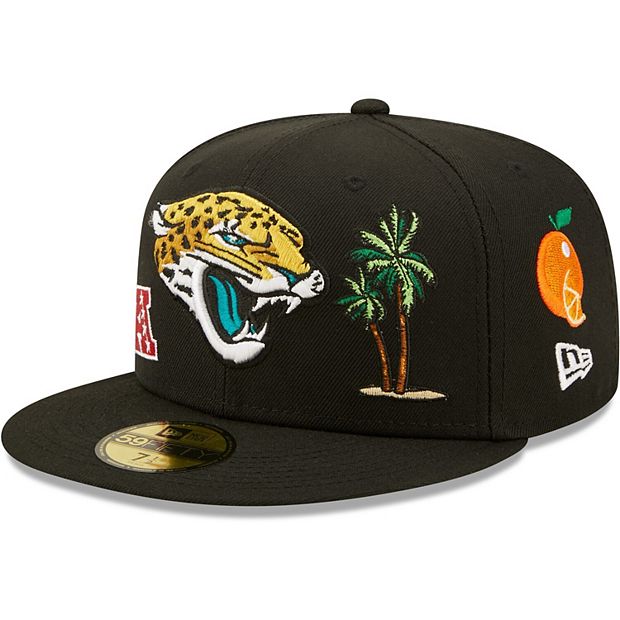 Jacksonville Jaguars New Era Logo Elements 9FIFTY Snapback Hat - White