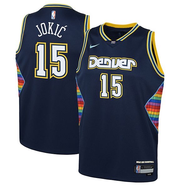 Youth Nike Nikola Jokic Navy Denver Nuggets 2021/22 Swingman Jersey - City  Edition