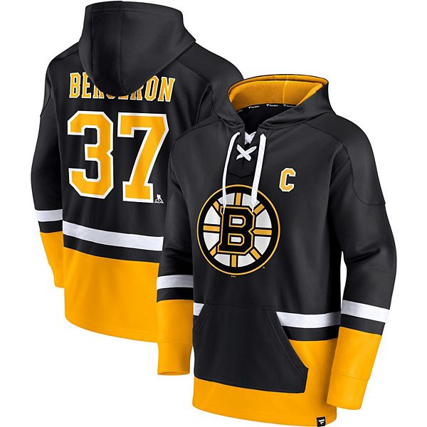 NHL Boston Bruins Black Gold Mascot Scratch Pullover Hoodie
