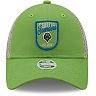 Women's New Era Rave Green Seattle Sounders FC Retro State Trucker 9FORTY Snapback Hat