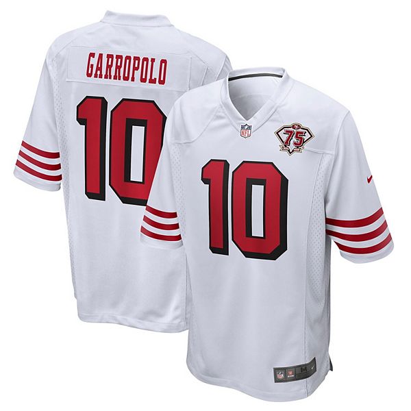 Jimmy Garoppolo San Francisco 49ers Nike Women's 75th Anniversary 2nd  Alternate Game Jersey - White