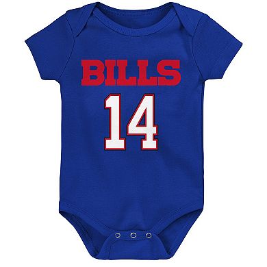 Newborn & Infant Stefon Diggs Royal Buffalo Bills Mainliner Player Name & Number Bodysuit