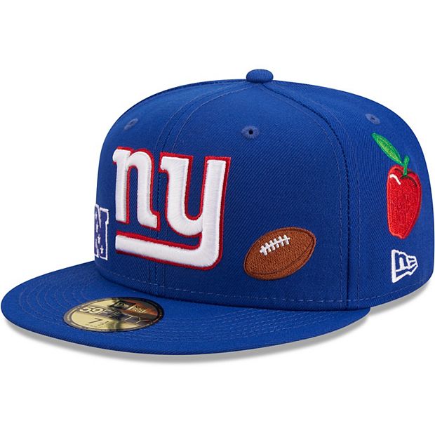 New York Giants New Era Logo Elements 39THIRTY Flex Hat - White