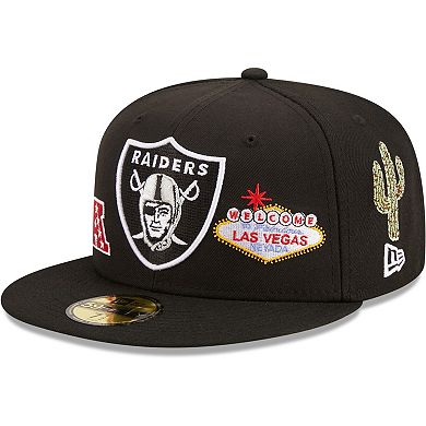 Men's New Era Black Las Vegas Raiders Team Local 59FIFTY Fitted Hat